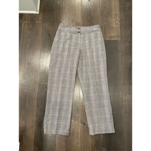 Vintage Harve Benard Pants 100% Wool Lined Trouser Womens Size 10 Plaid